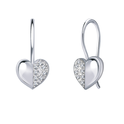 Серьги 925, Фианит