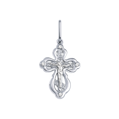 Крест 925, Фианит