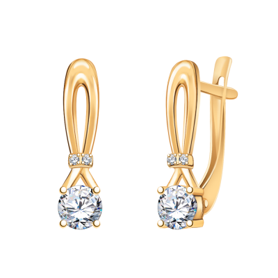 Серьги 925, Фианит