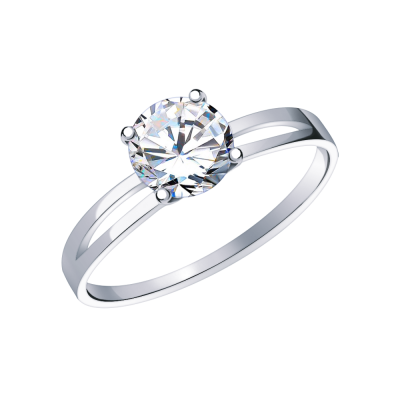 Кольцо 585, Фианит