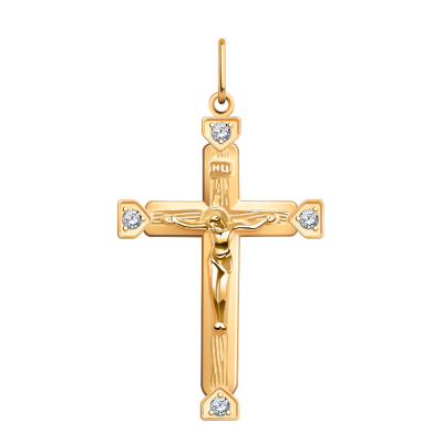 Крест 925, Фианит