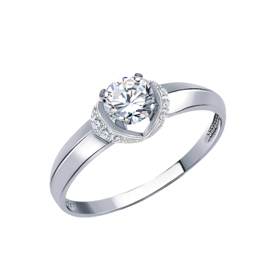 Кольцо 585, Фианит