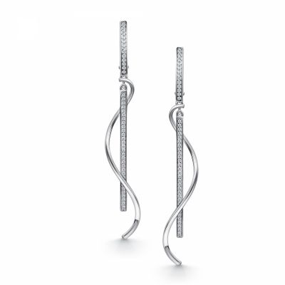 Серьги 925, Фианит