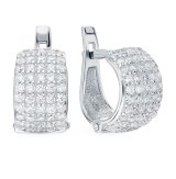 Серьги 925, Фианит