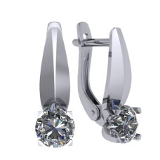 Серьги 925, Фианит