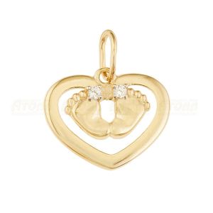 Подвеска 585, Фианит