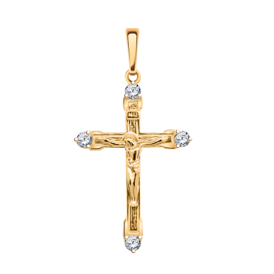 Крест 925, Фианит