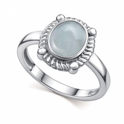 Кольцо 925, Аквамарин