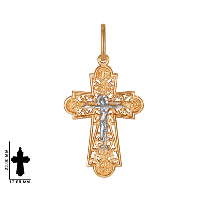 Крест религиозный Золото 585