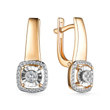 Серьги 585, БРИЛЛИАНТ